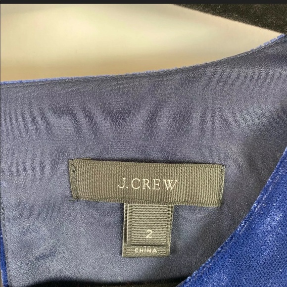 J.Crew Velvet Ruffle Hem Dress **Sold Out** - Picture 4 of 5